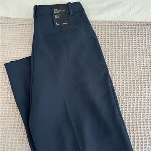 Effortless pants in colour navy